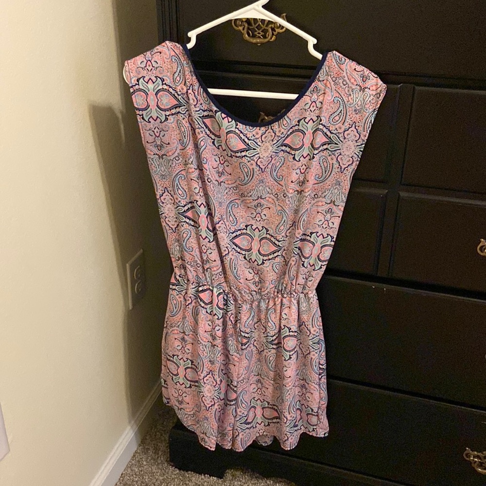 Paisley Romper With Bow